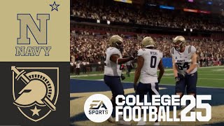 Army vs Navy  College Football 25 FULL GAME SIMULATION [upl. by Limaa278]