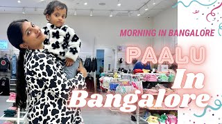 PAALU IN BANGALORE  MORNING IN BANGALORE WITH FAMILY 🤣❤️  Arya parvathi  Aadhya Parvathi [upl. by Otrevlig]