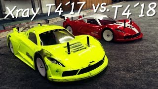 My Xray T4´17 vs Kai´s Xray T4´18  Fun Race [upl. by Germaun]