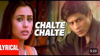 Chalte Chalte Title Song  Abhijeet Alka Yagnik  Shah Rukh Khan Rani Mukherjee [upl. by Keegan]