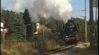 Reichsbahndampfloks 01 533 und 50 3519 unterwegs am 692003 [upl. by Fatsug]