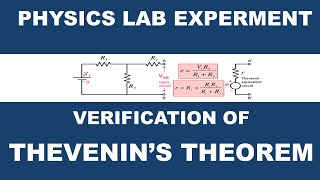 Thevenins Theorem Experiment  PHYSICS LAB [upl. by Herwin]