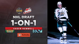 2023 NHL Draft 1on1  Kaden Hammell [upl. by Angelica]