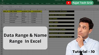 Data range in Excel  What is a data range  How to create named range in Excel  rajattechgrid [upl. by Hjerpe]