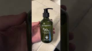 Aloderma 99 Organic Aloe Vera Gel Made within 12 Hours of Harvest  Product Review [upl. by Halac]