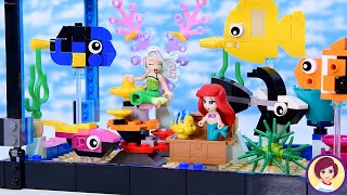 Lego fish tank with added mermaids build amp review [upl. by Nabois241]