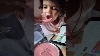 2 year baby enjoying beetroot😍 2year baby ne khaya beetroot trending ytshorts shorts viral [upl. by Atsugua]