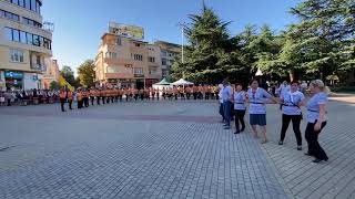 Bulgarian Horo River Dance in the Center of Kazanlak Bulgaria [upl. by Ilhsa109]