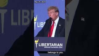 Trump asks for Libertarian support booed [upl. by Nivri735]