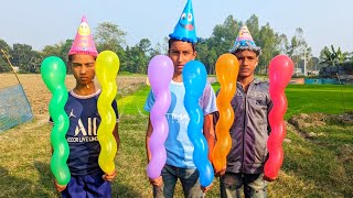 outdoor fun with Rocket Balloons and learn colors for kids by i kids Episode 14 [upl. by Kalindi]