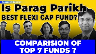 Best Flexi Cap Mutual Funds 2023  Parag Parikh Flexi Cap Fund vs Top Flexi Cap Funds 2023 [upl. by Basset]