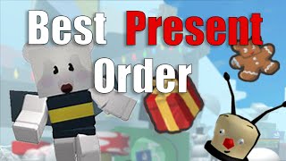 The BEST Present Order in Bee Swarm Simulator Beesmas [upl. by Aronoff579]