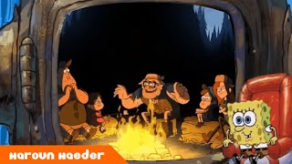 SpongeBob Watches Gravity Falls intro on TV [upl. by Landbert]