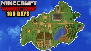 I Survived 100 DAYS Of HARDCORE Minecraft But Its SURVIVAL ISLAND [upl. by Ycnej]