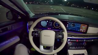 2024 Hyundai Santa Fe Hybrid Calligraphy  POV Night Drive Binaural Audio [upl. by Julia]