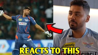 Avesh Khan Reacts to HELMET THROW Incident  RCB vs LSG Fight  Avesh Khan Interview News Facts [upl. by Ahtanamas]