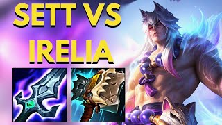 Sett VS Irelia Top lane 1423 [upl. by Aulea277]