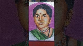 portrait2 ANANDI GOPAL JHOSIvairalshortsdrawingmonalisaacademyportraitartpopulardrawingart [upl. by Nauqet]