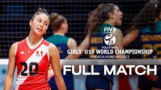 CAN🇨🇦 vs PER🇵🇪  Full Match  Girls U19 World Championship  Playoffs [upl. by Eelirol]