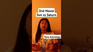 2nd house in your Birth Chart  Sun vs Saturn [upl. by Avle]