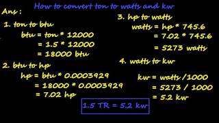 different way to calculate kilowatt compute kw  what is kilowatt  hp to kw [upl. by Annerb409]