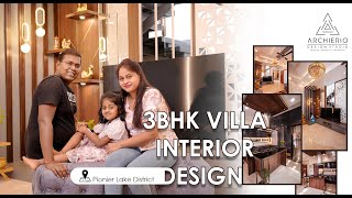 Transform Your Space  3BHK home interiors  Pionier Lake District  archierio design studio [upl. by Aliwt]