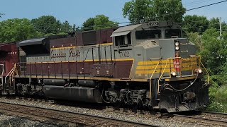 Heritage Unit CP 134  7012 amp 8030 In Campbellville Ontario [upl. by Nairdna227]