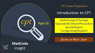 medical coding CPT introduction Part 3 [upl. by Hazel]