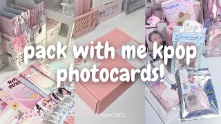 ✨🥳 packing kpop photocards 50 asmr tiktok compilation  minsbymon [upl. by Eus]