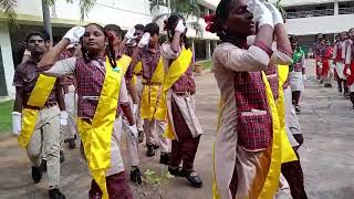 DAV HIGH SCHOOL KTPS PALVANCHA 78th INDEPENDENCE DAY CELEBRATIONS MARCH PAST BY OUR CHILDREN [upl. by Eniamrehc502]