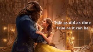 Beauty and the Beast 2017  Beauty and the Beast LYRICS [upl. by Massey]