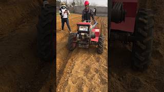 Hand tractor with rotary tillage fertilization and ridging machine Rotary tillage part 689 [upl. by Alded]