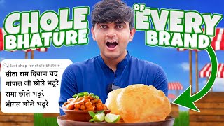 Eating Chole Bhature of Every Brand for 24 Hours [upl. by Okimat]