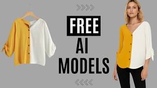 Free Ai fashion models using flat clothing images for ecommerce [upl. by Essiralc]