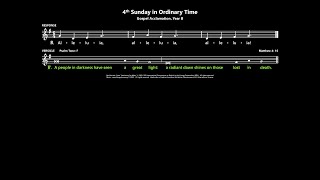 4th Sunday in Ordinary Time Gospel Acclamation Year B Australia [upl. by Esilenna]