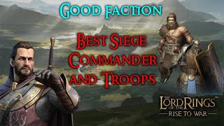 Best Commander and Troops for Siege Good Faction [upl. by Arimahs]