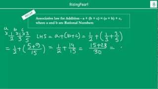 Commutative and Associative properties of Rational numbers 2 of 3 [upl. by Gerrit]