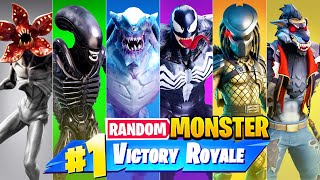 The RANDOM MONSTER Challenge in Fortnite [upl. by Lady]