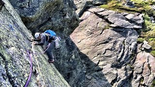 Father’s Day ascent of Pinnacle Buttress  Mount Washington Rock Climbing [upl. by Carthy]