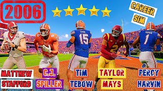 I brought the BEST Recruits in 2006 to 2024 to see how their careers would go on College Football 25 [upl. by Nylirrehs]