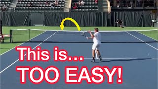 Pro Footwork Pattern That Wins You Matches Tennis Singles Strategy [upl. by Maje]