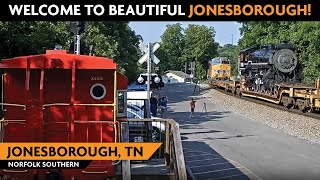 Jonesborough Tennessee USA  Virtual Railfan LIVE [upl. by Nuhsed453]