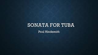 Sonata for Tuba  Paul Hindemith [upl. by Mylor]