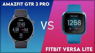 Amazfit GTR 3 Pro vs Fitbit Versa Lite Comparison [upl. by Annawd35]