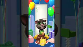 Celebrating Toms Birthday in Talking Tom 2 🎉talkingtom shorts [upl. by Anrak804]