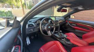 2016 BMW M4 MANUAL INTERIOR [upl. by Ennovoj]