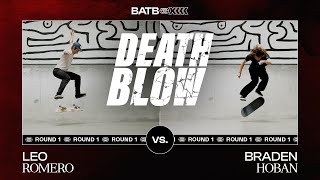 Leo Romeros Nollie BS 360 Heelflip Vs Braden Hobans Nollie FS 360 Kickflip  DEATH BLOW [upl. by Ingemar110]