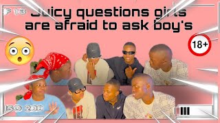 Asking guy’s JUICY questions girl’s are afraid to ask boys dont love us😭🤣🇿🇦 [upl. by Sivram724]