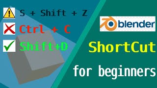 basic blender shortcut for beginners [upl. by Lundt]