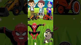 💖 🚜JCB motorcycle aur tractor wala cartoon video funny cartoon video g🛵trendingshorts [upl. by Berner995]